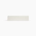 Avec linen classic top sheet in bone folded neatly on a white background
