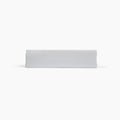 Avec linen classic top sheet in fog folded neatly on a white background