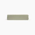 Avec linen classic top sheet in sage folded neatly on a white background